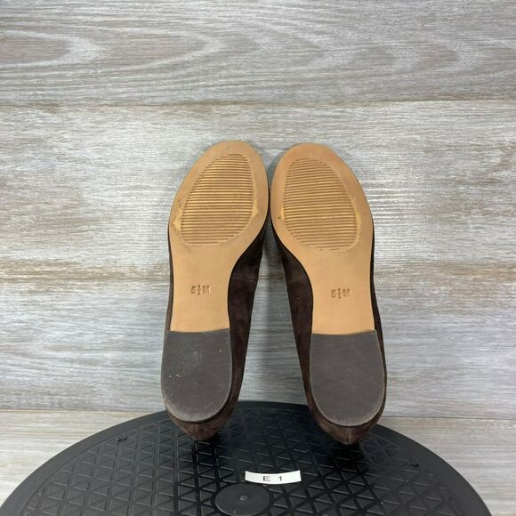 Talbots Women's Brown Suede Slip On Flats Size 5.5 - Picture 8 of 9